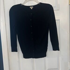 14th and Union Black  Button up Cardigan  size M